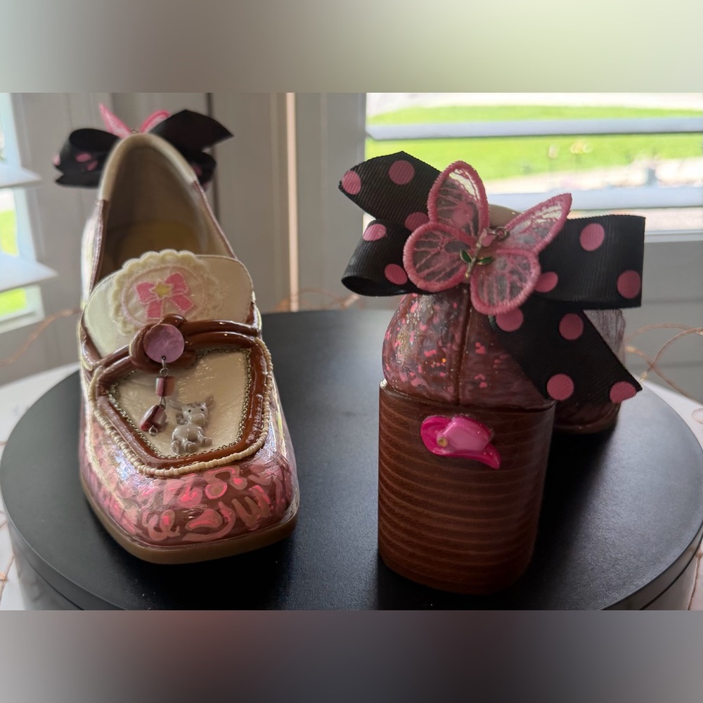 Customized Statement Pump in Cowgirl Boot Theme, Size 6.5M